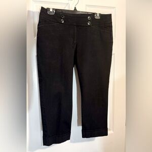 White House Black Market Slim Crop Ankle Pants - Black size 8